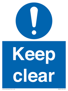 keep clear